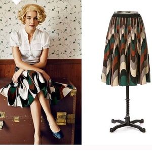 Anthropologie Walnut Cavern Skirt